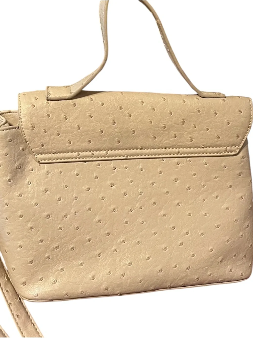 NWT Cream Bow-Accent Top-Handle Bag - Elegant Women's Handbag